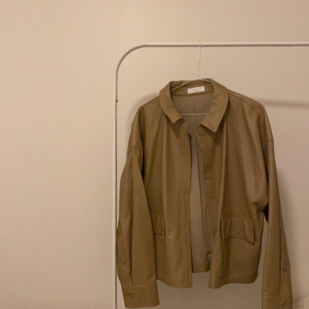 Oak + Fort Vegan Leather Jacket